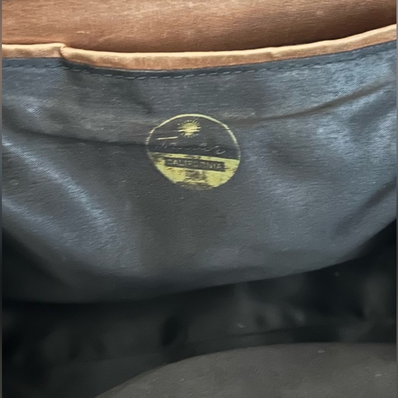 Vintage Theodor California Handbag black patent brass trim - Picture 7 of 11